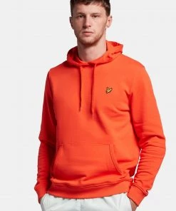 Lyle & Scott Red Pullover Hoodie