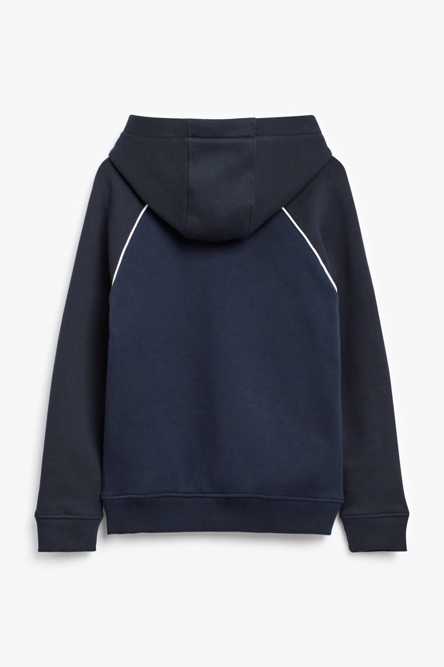 Lyle & Scott Blue Raglan Cut And Sew OTH Hoodie 2 Lyle & Scott Blue Raglan Cut And Sew OTH Hoodie - Image 2