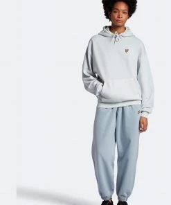 Lyle & Scott Blue Garment Dye Hoodie -Lyle & Scott Outlet | Sale unnamed file 1034 scaled