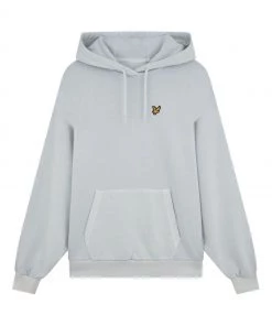 Lyle & Scott Blue Garment Dye Hoodie -Lyle & Scott Outlet | Sale unnamed file 1036 scaled