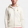 Lyle & Scott White Nylon Mix Hoodie
