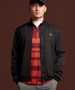 Lyle & Scott Black Golf Bomber Jacket