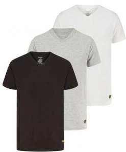Lyle & Scott Natural V-Neck Lounge T-Shirts 3 Pack -Lyle & Scott Outlet | Sale unnamed file 109