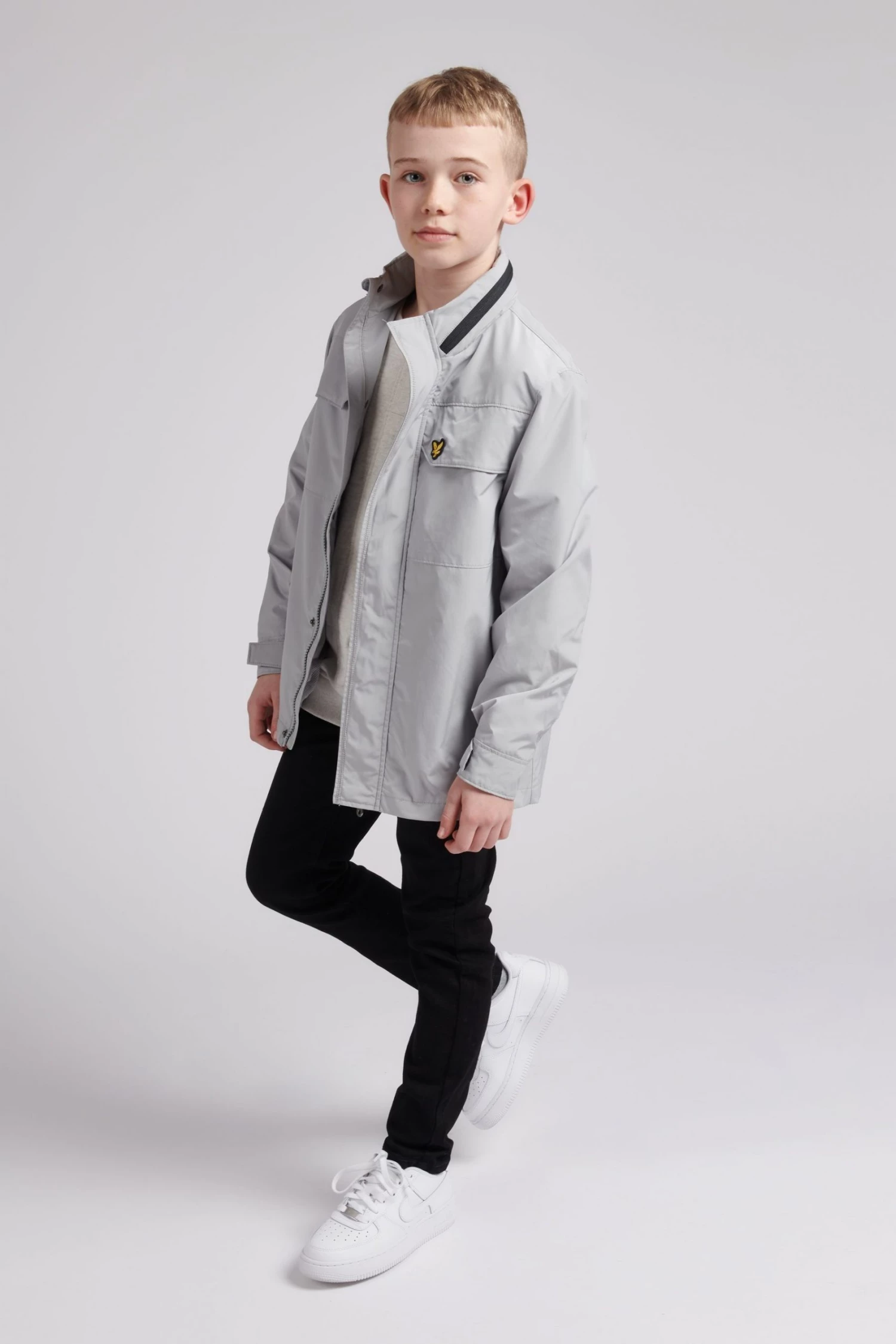 Lyle & Scott Grey Pocket Funnel Jacket 4 Lyle & Scott Grey Pocket Funnel Jacket - Image 4