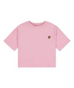 Lyle & Scott Pink Boxy SS Crop T-Shirt -Lyle & Scott Outlet | Sale unnamed file 115