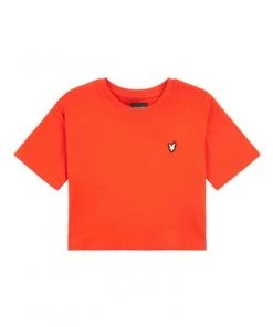 Lyle & Scott Pink Boxy SS Crop T-Shirt -Lyle & Scott Outlet | Sale unnamed file 116