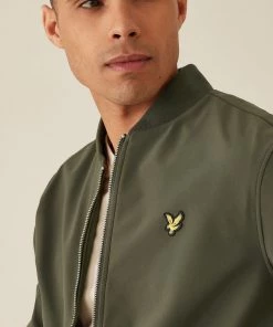 Lyle & Scott Olive Green Softshell Bomber Jacket -Lyle & Scott Outlet | Sale unnamed file 1173 scaled