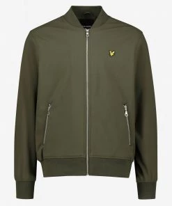 Lyle & Scott Olive Green Softshell Bomber Jacket -Lyle & Scott Outlet | Sale unnamed file 1174 scaled