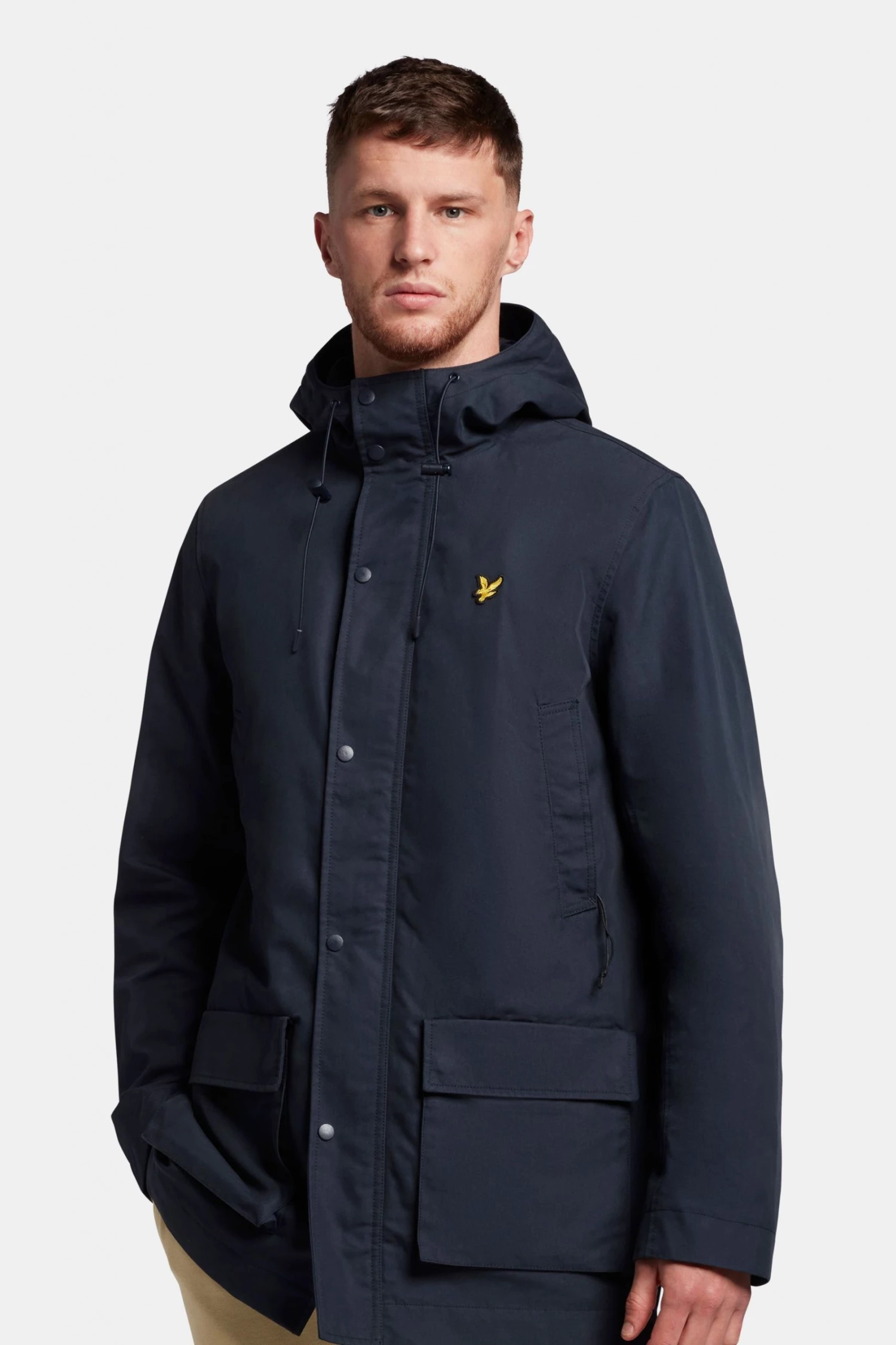 Lyle & Scott Navy Blue Hooded Parka Jacket 1 Lyle & Scott Navy Blue Hooded Parka Jacket