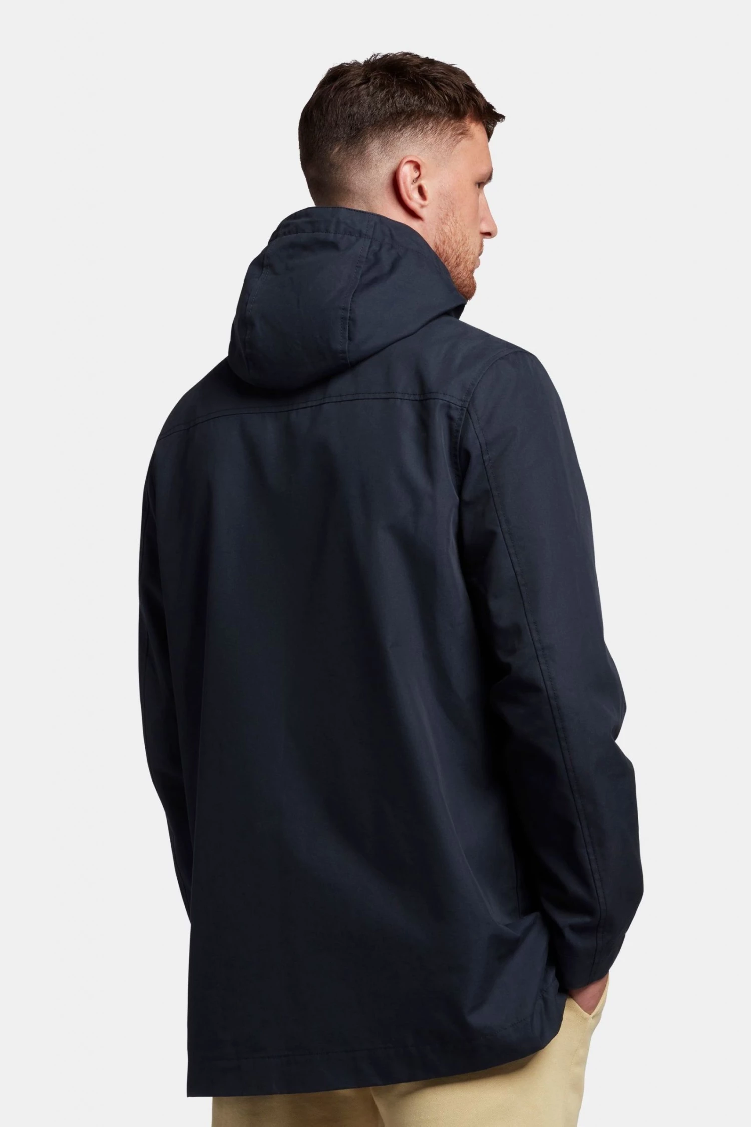 Lyle & Scott Navy Blue Hooded Parka Jacket 2 Lyle & Scott Navy Blue Hooded Parka Jacket - Image 2