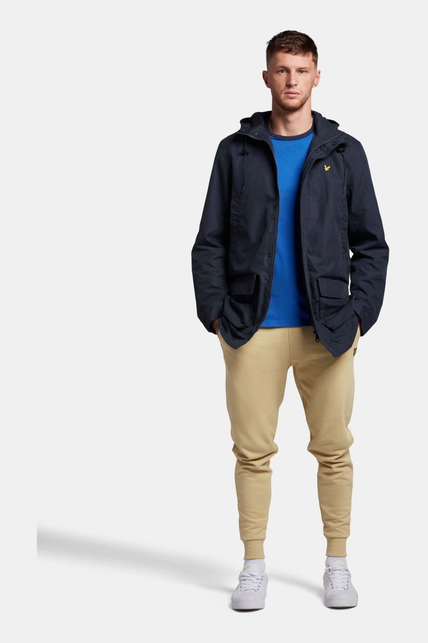 Lyle & Scott Navy Blue Hooded Parka Jacket 3 Lyle & Scott Navy Blue Hooded Parka Jacket - Image 3