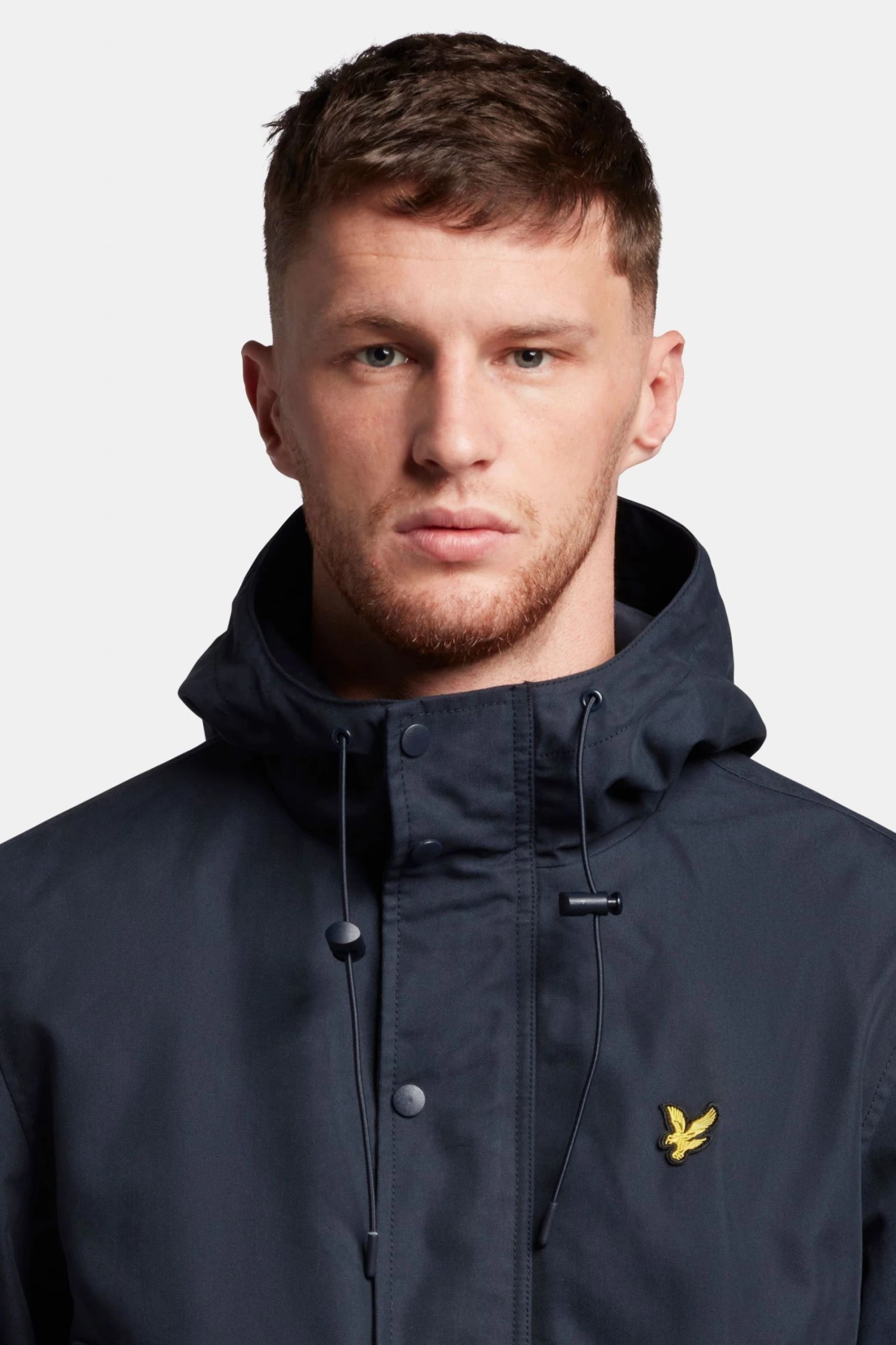 Lyle & Scott Navy Blue Hooded Parka Jacket 4 Lyle & Scott Navy Blue Hooded Parka Jacket - Image 4