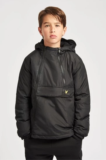 Lyle & Scott Black Dual Zip Ripstop Hooded Jacket 5 Lyle & Scott Black Dual Zip Ripstop Hooded Jacket - Image 5