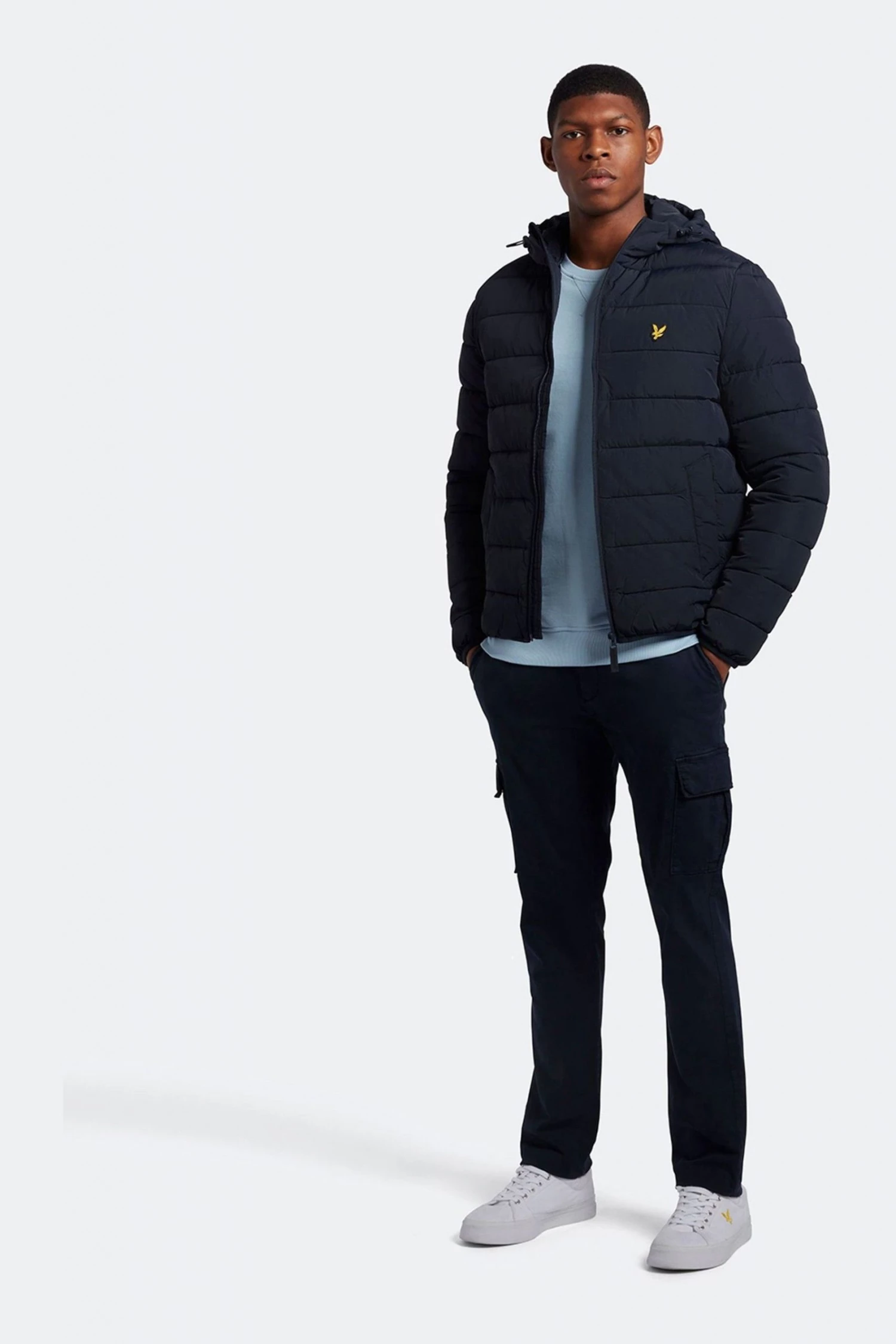 Lyle & Scott Blue Lightweight Puffer Jacket 3 Lyle & Scott Blue Lightweight Puffer Jacket - Image 3
