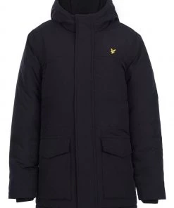 Lyle & Scott Black Parka Coat