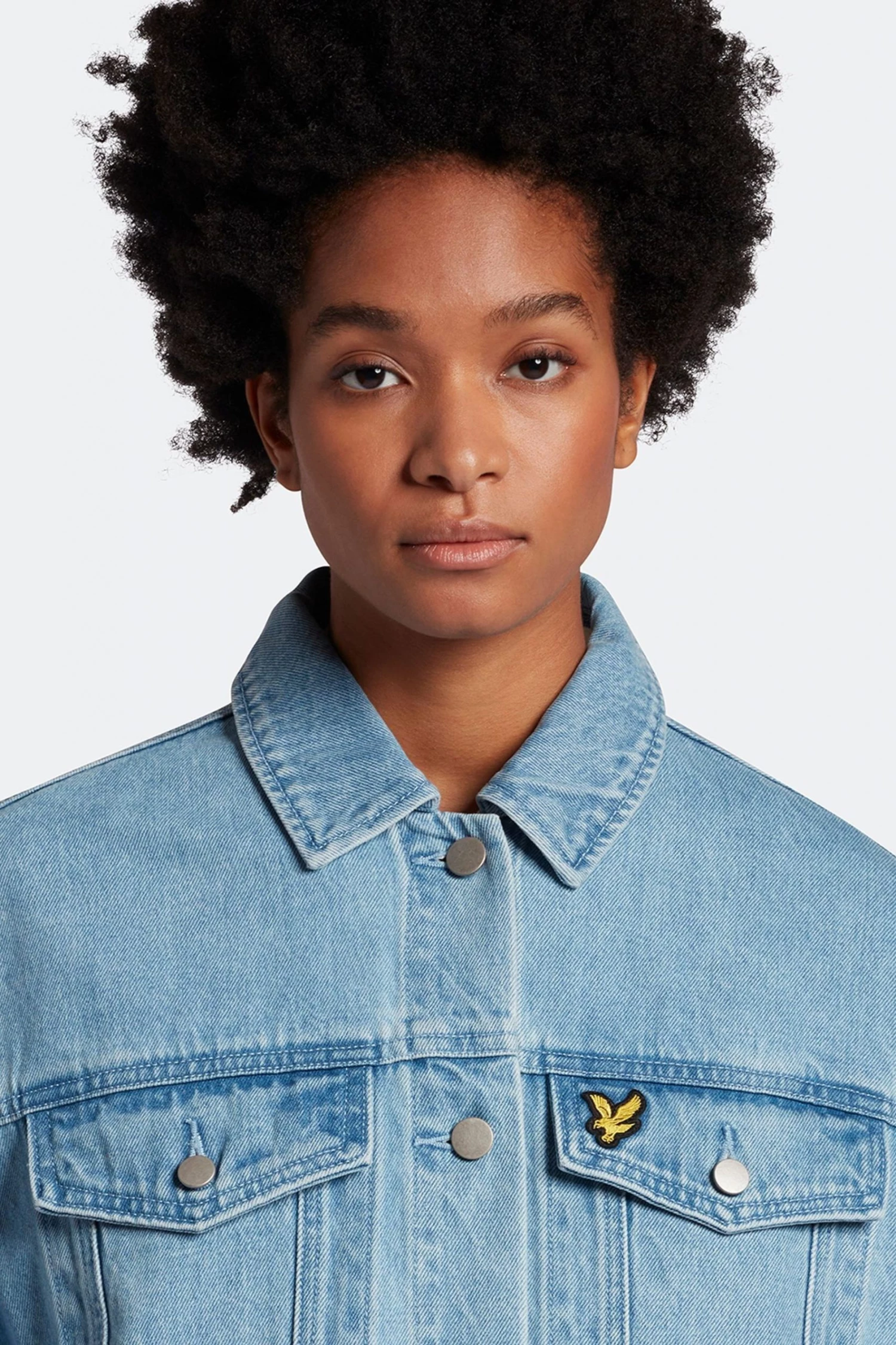 Lyle & Scott Oversized Blue Denim Jacket 4 Lyle & Scott Oversized Blue Denim Jacket - Image 4