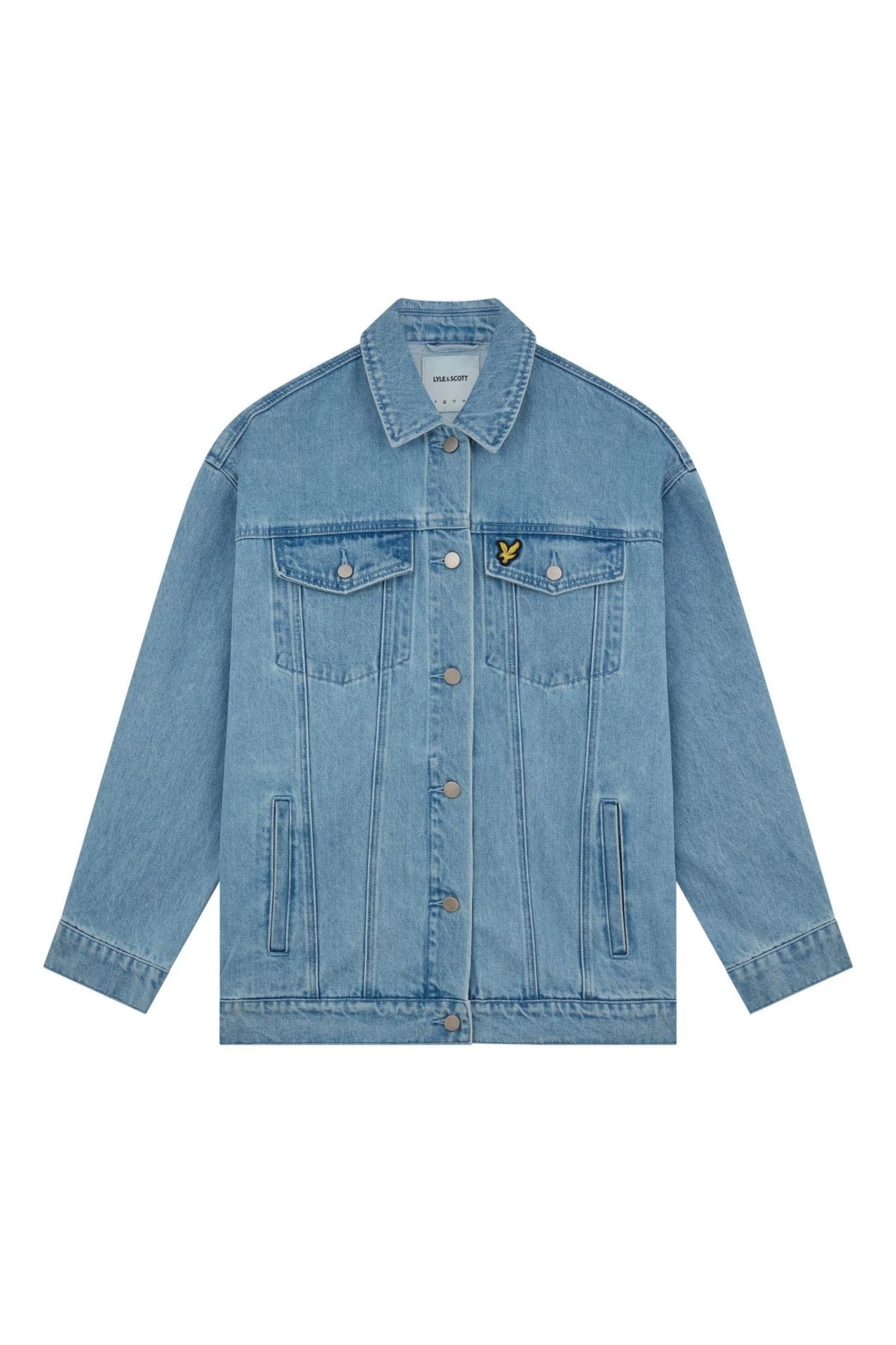 Lyle & Scott Oversized Blue Denim Jacket 5 Lyle & Scott Oversized Blue Denim Jacket - Image 5