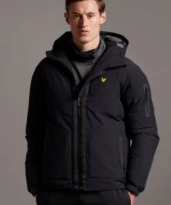 Lyle & Scott Black Cover-Up Puffer Jacket