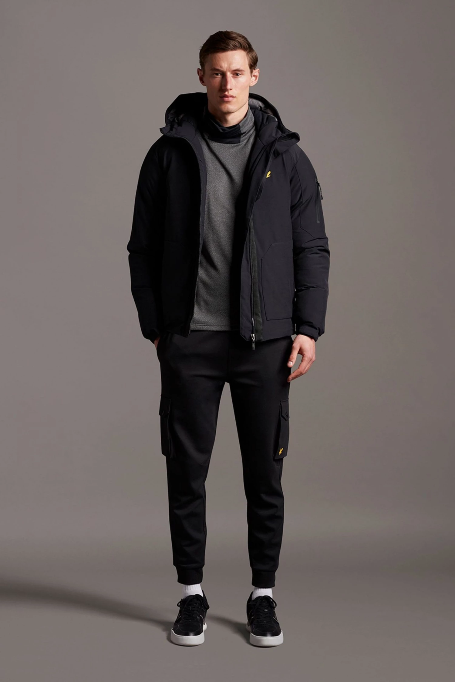 Lyle & Scott Black Cover-Up Puffer Jacket 4 Lyle & Scott Black Cover-Up Puffer Jacket - Image 4