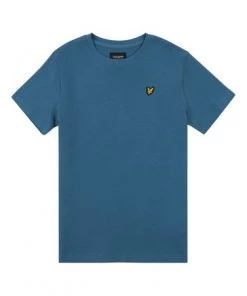 Lyle & Scott Blue Textured T-Shirt -Lyle & Scott Outlet | Sale unnamed file 124