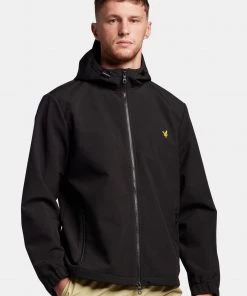 Lyle & Scott Black Texture Shell Jacket