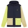 Lyle & Scott Blue Colourblock Hooded Jacket