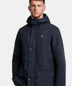 Lyle & Scott Blue Hooded Jacket