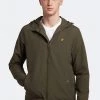 Lyle & Scott Green Zip Through Hooded Jacket