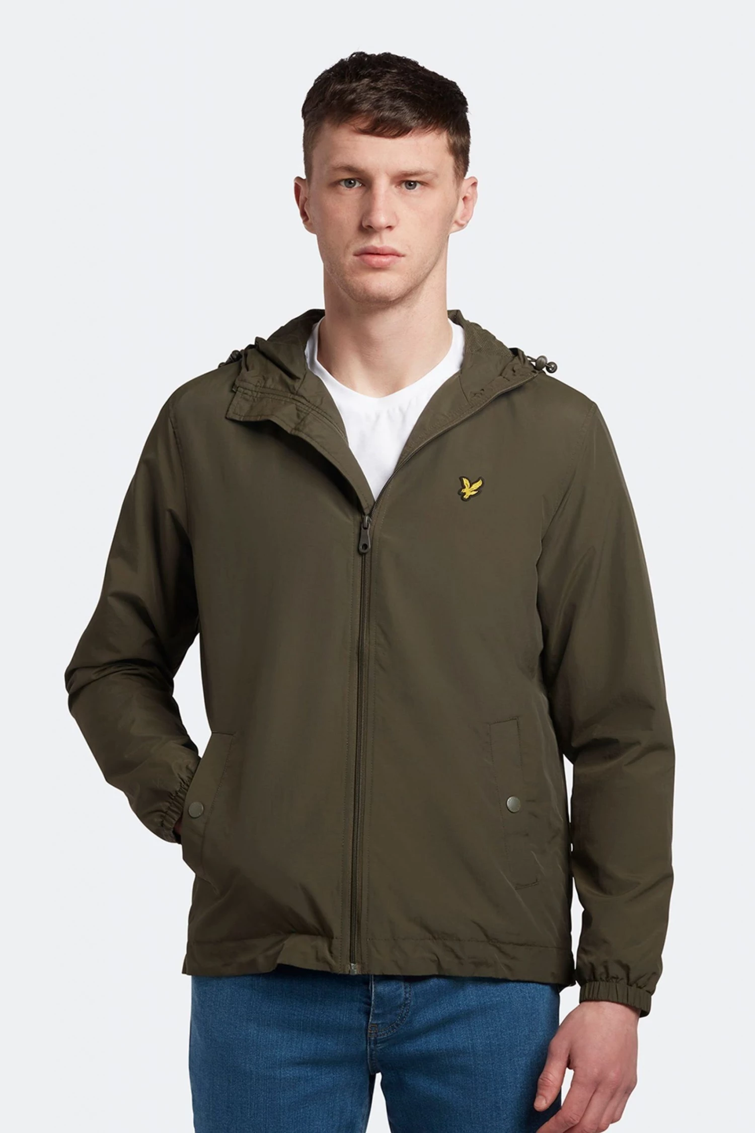 Lyle & Scott Green Zip Through Hooded Jacket 1 Lyle & Scott Green Zip Through Hooded Jacket