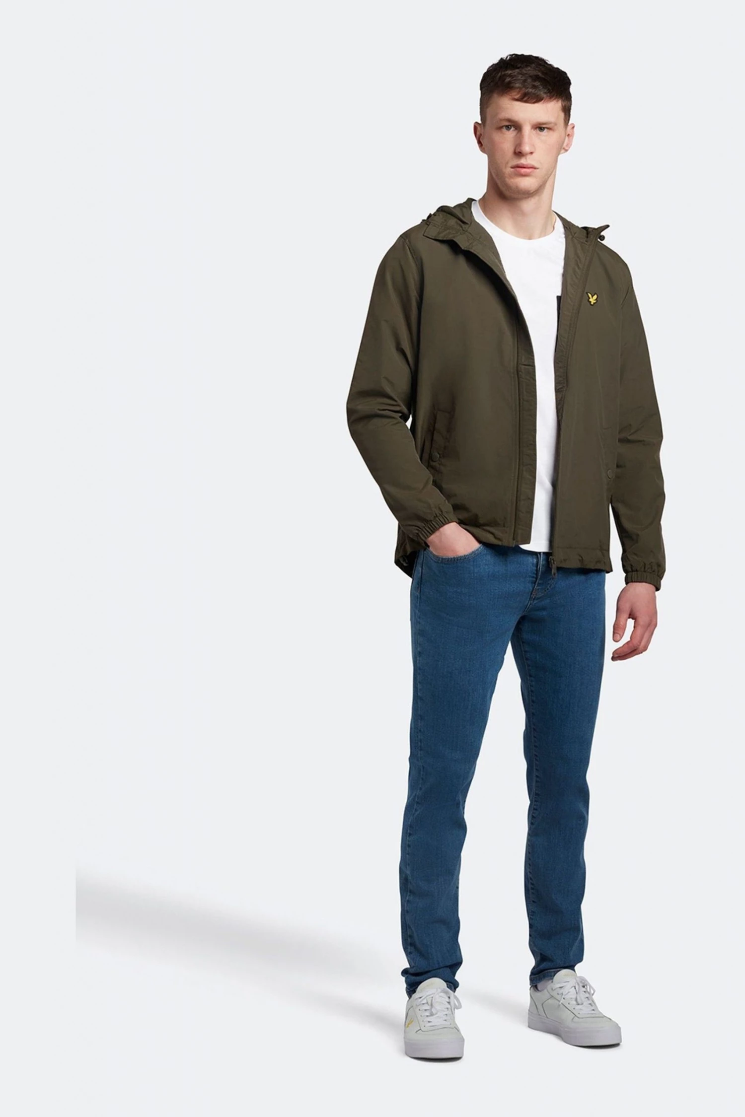 Lyle & Scott Green Zip Through Hooded Jacket 3 Lyle & Scott Green Zip Through Hooded Jacket - Image 3