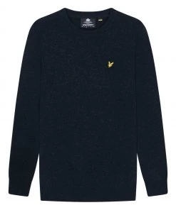 Lyle & Scott Blue Crew Neck Lambswool Blend Jumper -Lyle & Scott Outlet | Sale unnamed file 1289 scaled