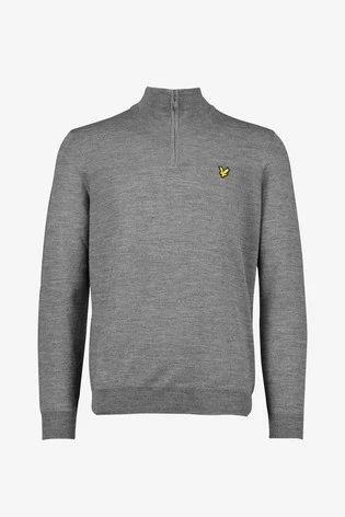Lyle & Scott Golf Quarter Zip Pullover Jumper Black 9 Lyle & Scott Golf Quarter Zip Pullover Jumper Black - Image 9