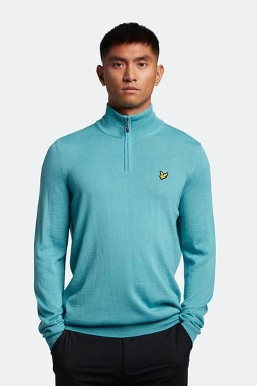 Lyle & Scott Golf Quarter Zip Pullover Jumper Black 11 Lyle & Scott Golf Quarter Zip Pullover Jumper Black - Image 11