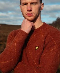 Lyle & Scott Lyle And Scott Brushed Argyle Jumper Navy -Lyle & Scott Outlet | Sale unnamed file 1316 scaled