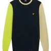 Lyle & Scott Blue Contrast Crew Neck Fleece