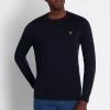 Lyle & Scott Crew-Neck Cotton Merino Jumper Emerald Green