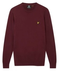 Lyle & Scott Crew-Neck Cotton Merino Jumper Emerald Green -Lyle & Scott Outlet | Sale unnamed file 1342