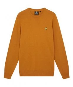 Lyle & Scott Crew-Neck Cotton Merino Jumper Emerald Green -Lyle & Scott Outlet | Sale unnamed file 1345