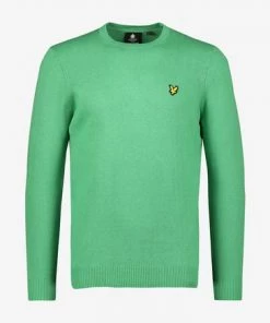 Lyle & Scott Crew-Neck Cotton Merino Jumper Emerald Green -Lyle & Scott Outlet | Sale unnamed file 1346