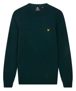 Lyle & Scott Green Cotton Merino Crew Jumper 10 Lyle & Scott Green Cotton Merino Crew Jumper -Lyle & Scott Outlet | Sale unnamed file 1363 scaled