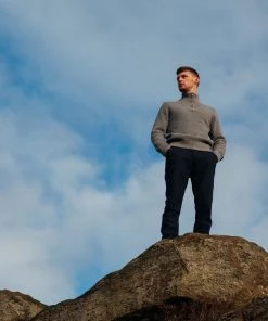 Lyle & Scott Ribbed 1/4 Zip Jumper Brown -Lyle & Scott Outlet | Sale unnamed file 1380 scaled