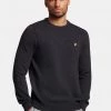 Lyle & Scott Grey Crew Neck Lambswool Blend Jumper