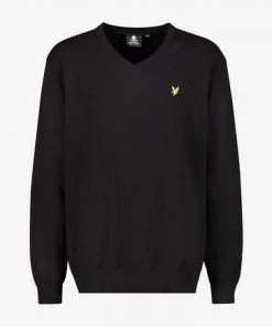 Lyle & Scott Plus V-Neck Cotton Merino Jumper Black 15 Lyle & Scott Plus V-Neck Cotton Merino Jumper Black -Lyle & Scott Outlet | Sale unnamed file 1405