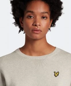 Lyle & Scott Grey Crew Neck Jumper -Lyle & Scott Outlet | Sale unnamed file 1429 scaled