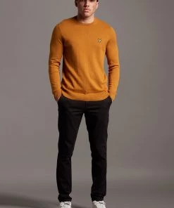 Lyle & Scott Brown Cotton Merino Crew Jumper 8 Lyle & Scott Brown Cotton Merino Crew Jumper -Lyle & Scott Outlet | Sale unnamed file 1443 scaled