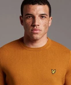 Lyle & Scott Brown Cotton Merino Crew Jumper 9 Lyle & Scott Brown Cotton Merino Crew Jumper -Lyle & Scott Outlet | Sale unnamed file 1444 scaled