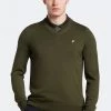Lyle & Scott Green Golf V-Neck Pullover Fleece