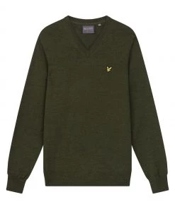 Lyle & Scott Green Golf V-Neck Pullover Fleece -Lyle & Scott Outlet | Sale unnamed file 1451 scaled