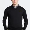 Lyle & Scott Black Golf V-Neck Pullover