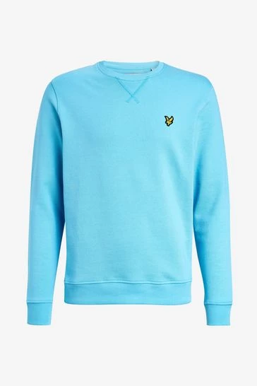 Lyle & Scott Crew-Neck Sweatshirt Iris Blue 16 Lyle & Scott Crew-Neck Sweatshirt Iris Blue - Image 16